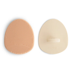 Mushie babyborstel set blush shifting sand 0 mnd+