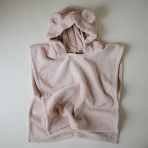 Mushie badponcho beer blush 1-3 jr
