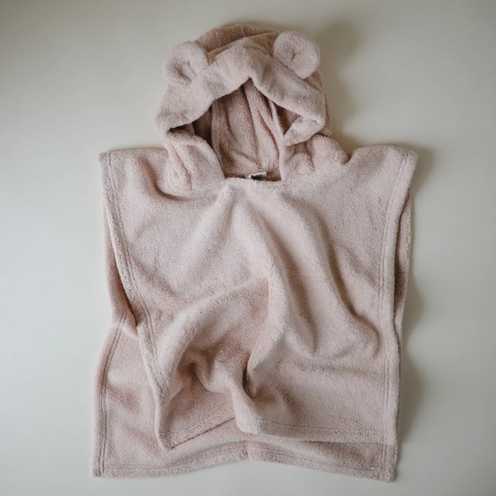 Mushie badponcho beer blush 1-3 jr