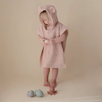 Mushie badponcho beer blush 1-3 jr