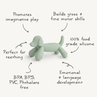 Mushie bijtspeeltje dog 3 md+