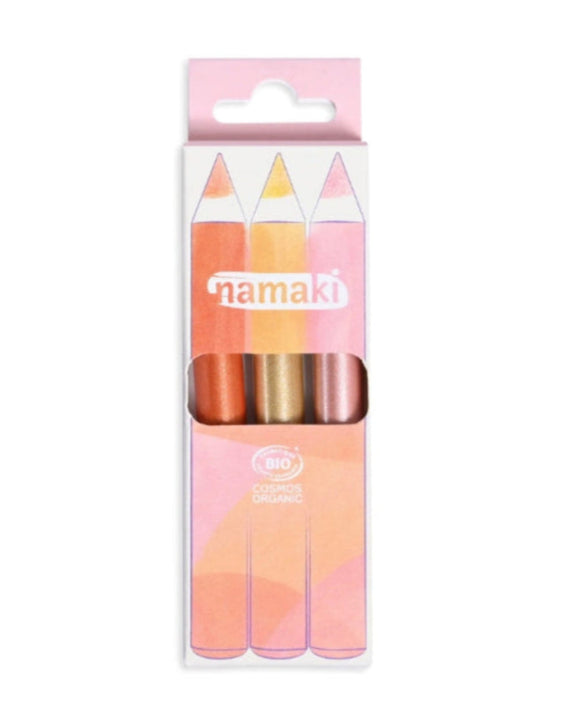 Namaki Make up glitterpotloden sunshine 3 stks