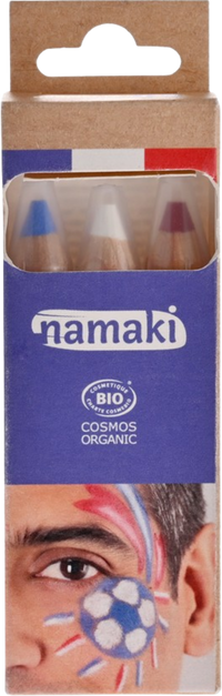 Namaki schminkpotloden rood wit blauw 3 jr+