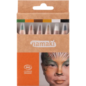 Namaki schminkpotloden wildlife 6 kleuren 3 jr+