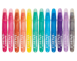 OOLY rainbow sparkle metallic watercolor gel crayons 12 stks 3 jr+