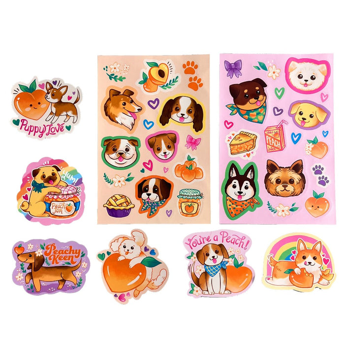 OOLY stickiville geurstickers Puppies & Peaches