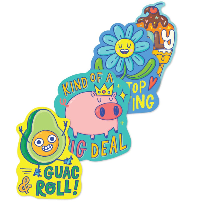 OOLY stickiville stickers Punny pals vinyl 4 stks