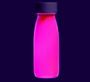 Petit Boum sensorische fles Float pink glow in the dark 3 mnd+PBFFLUOPb
