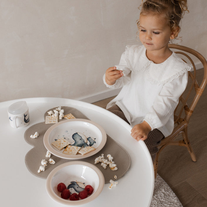 Petit Monkey melamine bord WhaleMPB39-Rg