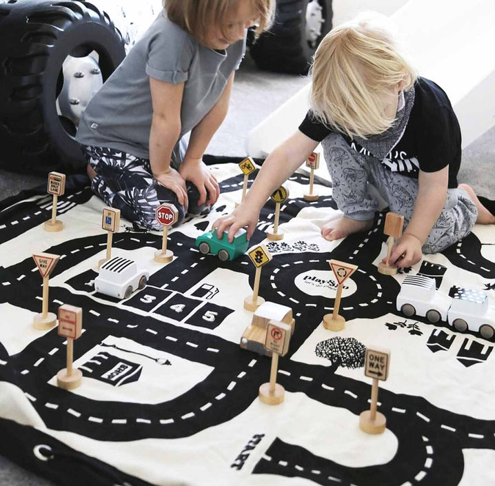 Play & Go opbergzak en speelkleed roadmap