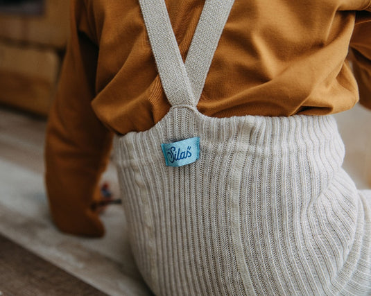 Silly Silas maillot hippy zonder voetjes katoen cream 6-12 m