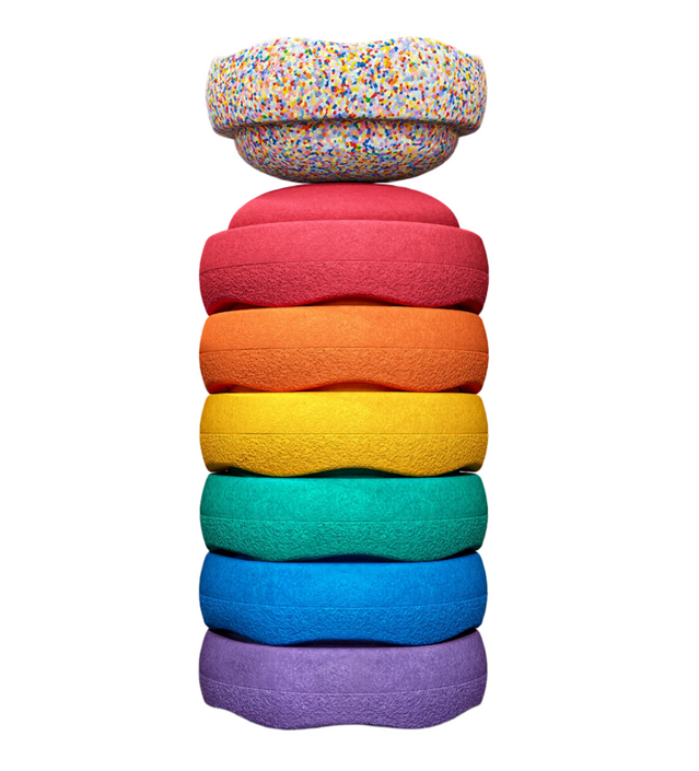 Stapelstein Mini regenboog classic + mini super confetti