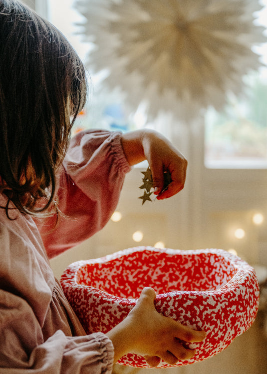 Stapelstein original red & blush