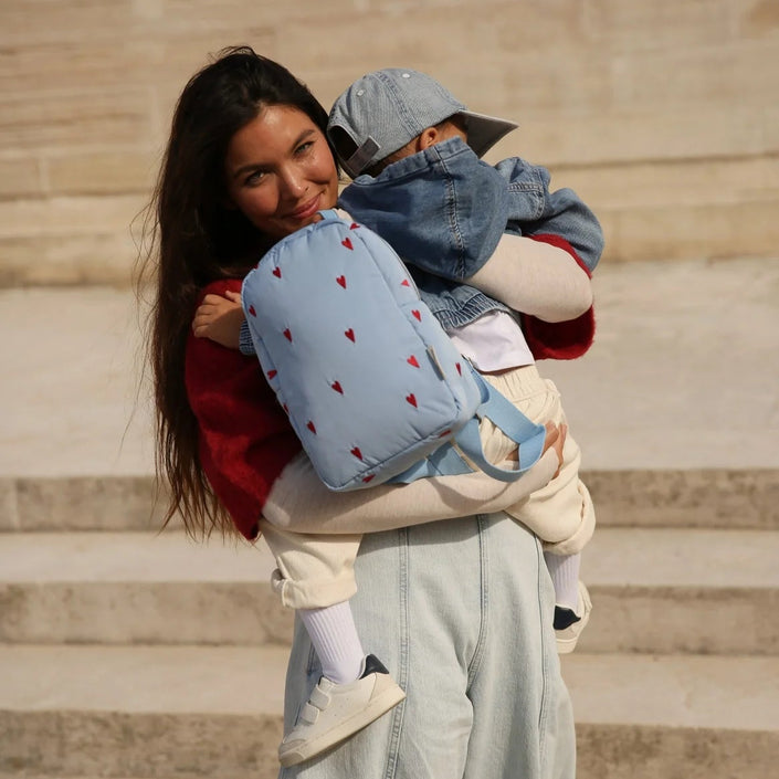 Studio Noos rugzak mini blue hearts