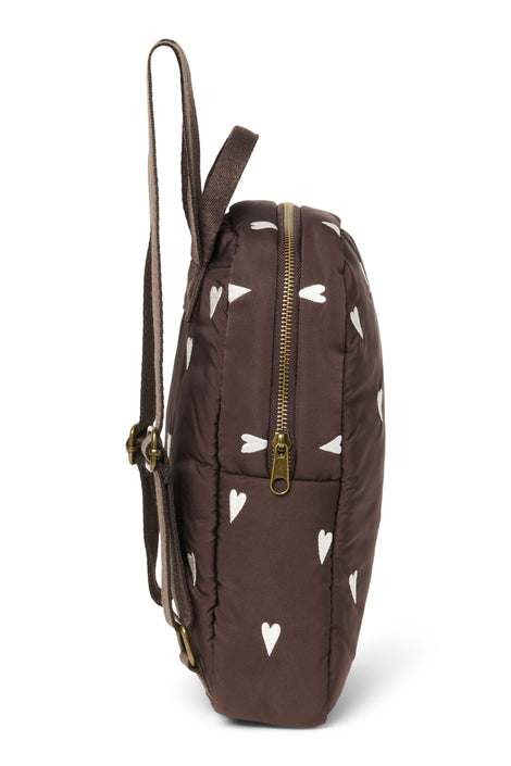 Studio Noos rugzak mini brown hearts d