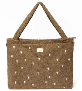 Studio Noos diaper bag teddy brown hearts 6150732889832 a