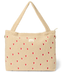 Studio Noos diaper bag teddy ecru hearts 6150731763782 a
