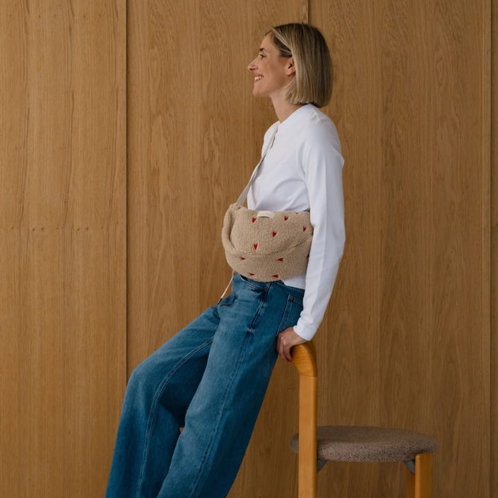 Studio Noos fanny pack ecru hearts teddy 6096702391335 b