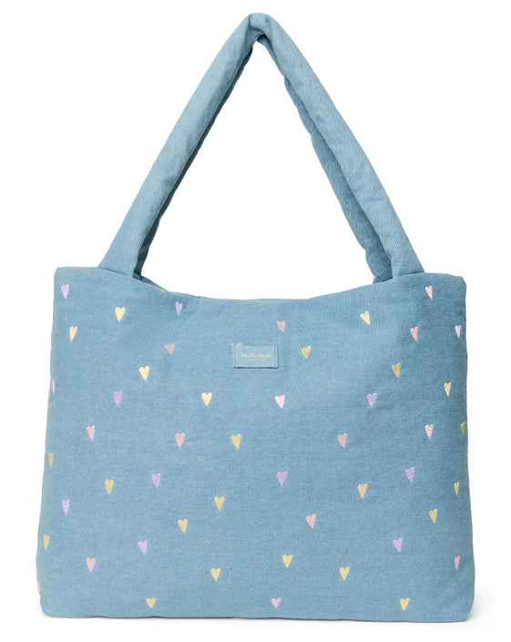 Studio Noos mom bag light denim hearts 6153324560560