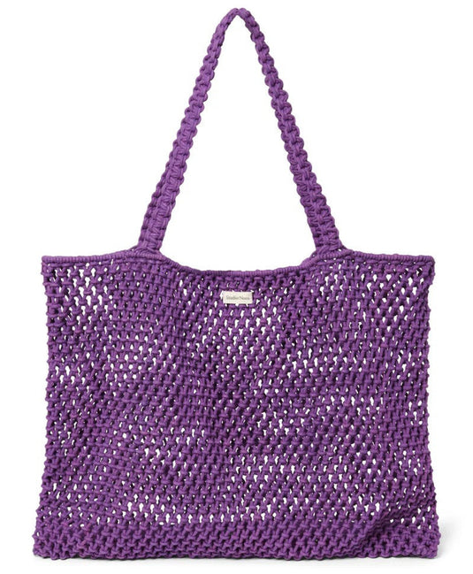 Studio Noos mom bag macrame purple A1