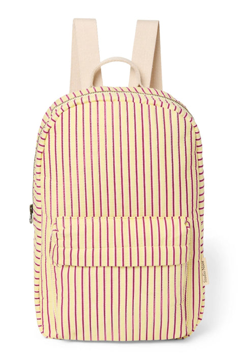 Studio Noos poplin rugzak midi butter yellow striped 6151908267263 a