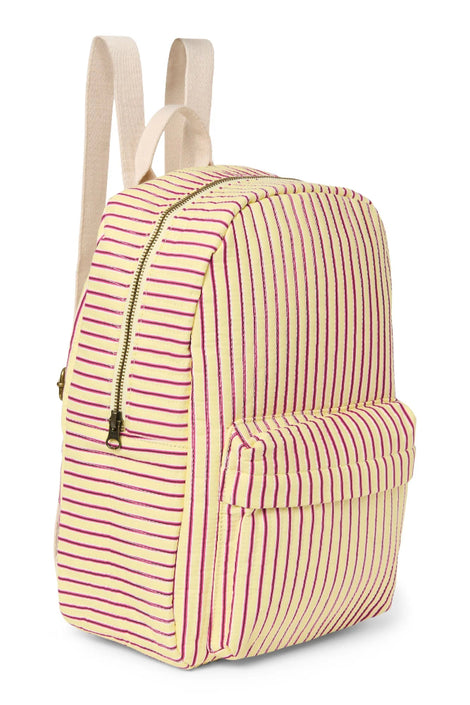 Studio Noos poplin rugzak midi butter yellow striped 6151908267263 b