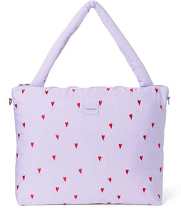 Studio Noos puffy diaper bag purple hearts 6151905750751 a