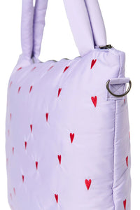 Studio Noos puffy diaper bag purple hearts 6151905750751 b