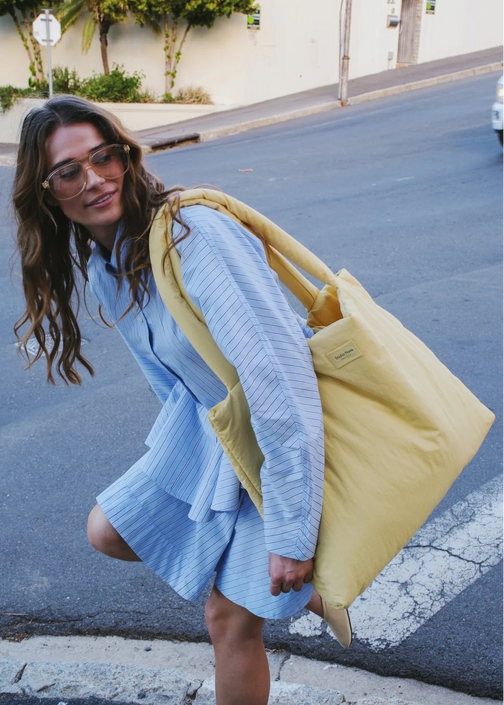 Studio Noos puffy mom bag butter yellow atmos atmos