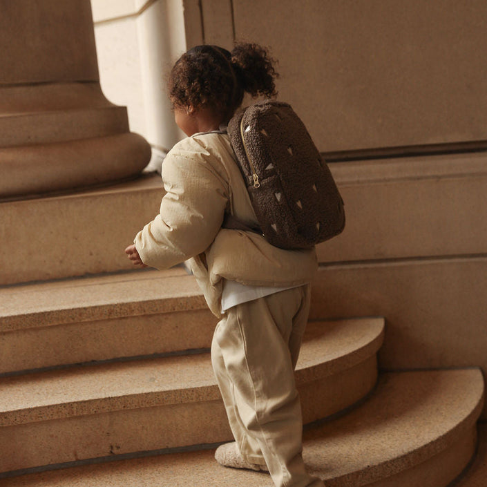 Studio Noos rugzak mini teddy brown hearts 6096706317362 b