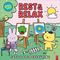 Sunny Vibes Rest & Relax Cute & Bold Colouring Book