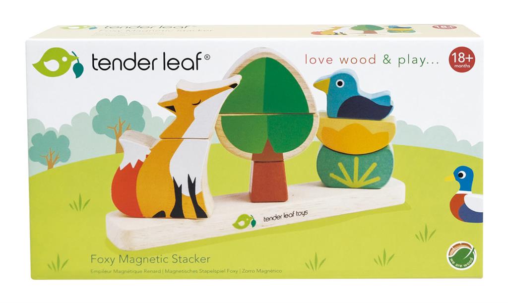 Tender Leaf Toys magnet stacker foxy 18 months +