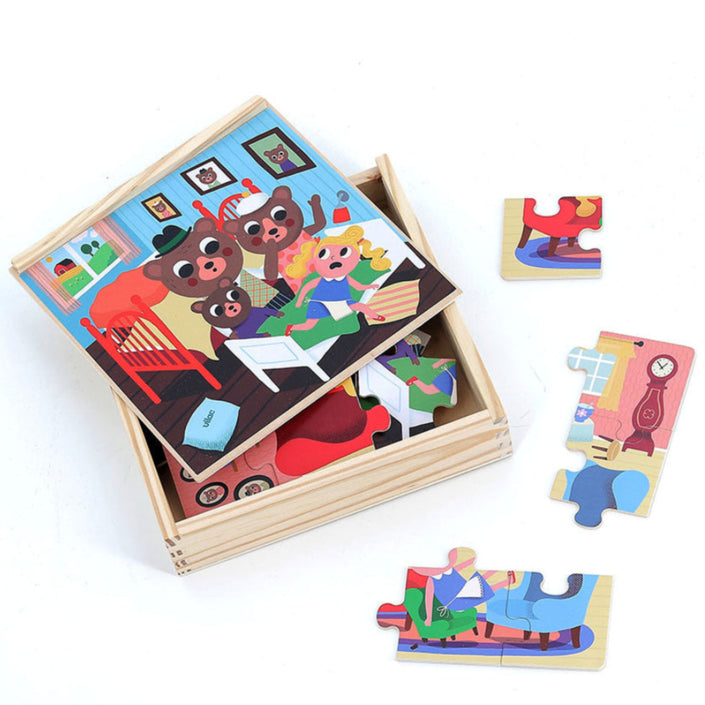 VILAC 4 puzzels Goudlokje 2 jr+3