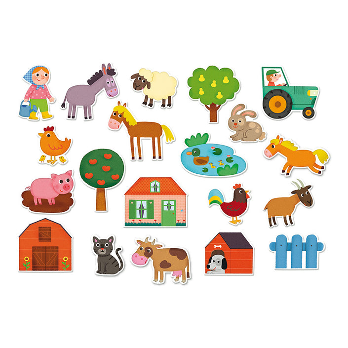 VILAC wooden magnets farm 2 yrs+