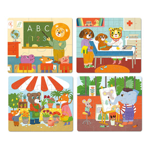 VILAC puzzle professions 3yrs+ / 6, 9, 12 and 16 pcs