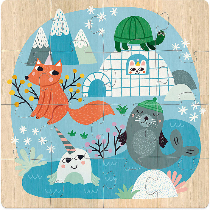 VILAC puzzles animals of the world 4 yrs+ / 3 x 16 pcs