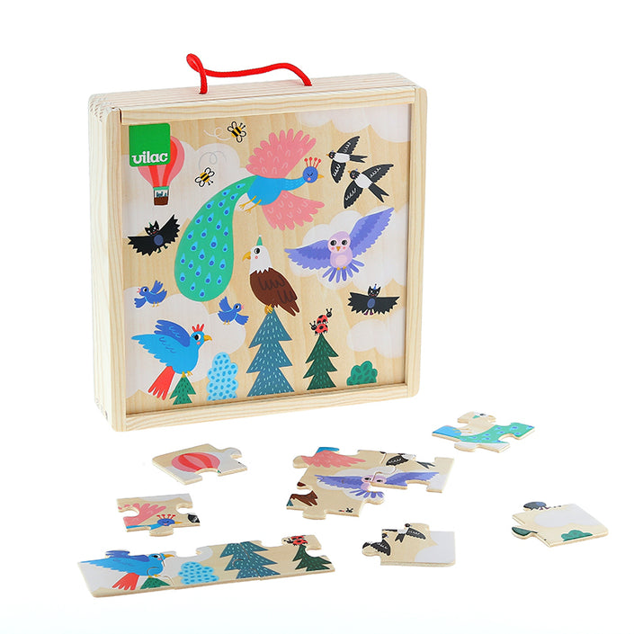 VILAC puzzles land sea air 4 yrs+ / 3 x 16 pcs
