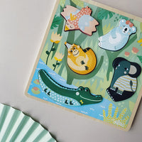 VILAC tactile puzzle jungle 5 pcs / 18 m+
