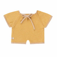 We are gommu onesie Light Cream Mustard short 3 jr+