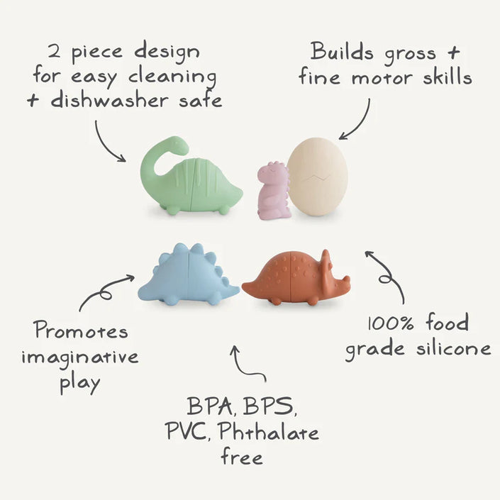 Mushie badspeeltjes Dino 10 mnd+