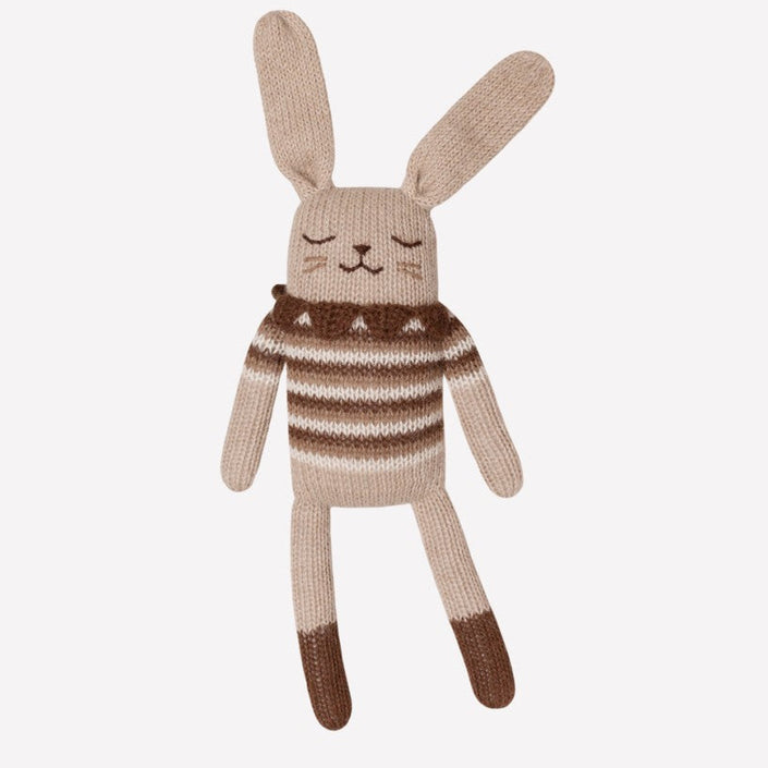 Main Sauvage knuffel bunny sepia