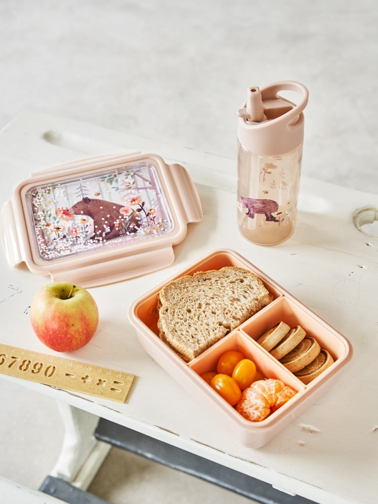 Petit Monkey lunch box bento humming bear linen – PSiloveyou