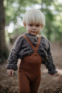 Silly Silas tights with feet cotton cinnamon 0-2 m