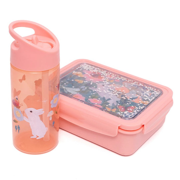 Petit Monkey drinking bottle bunny melba pink