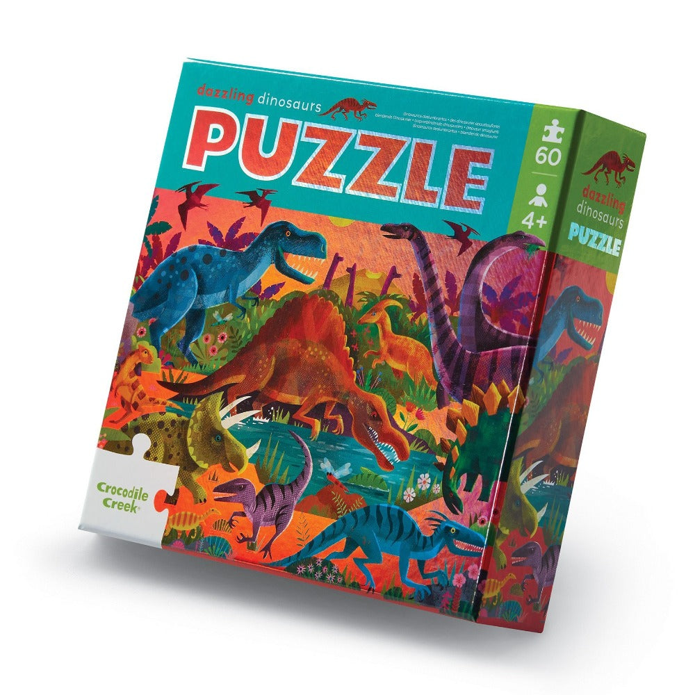 16-Piece Wood Puzzle - Dinosaur – Crocodile Creek