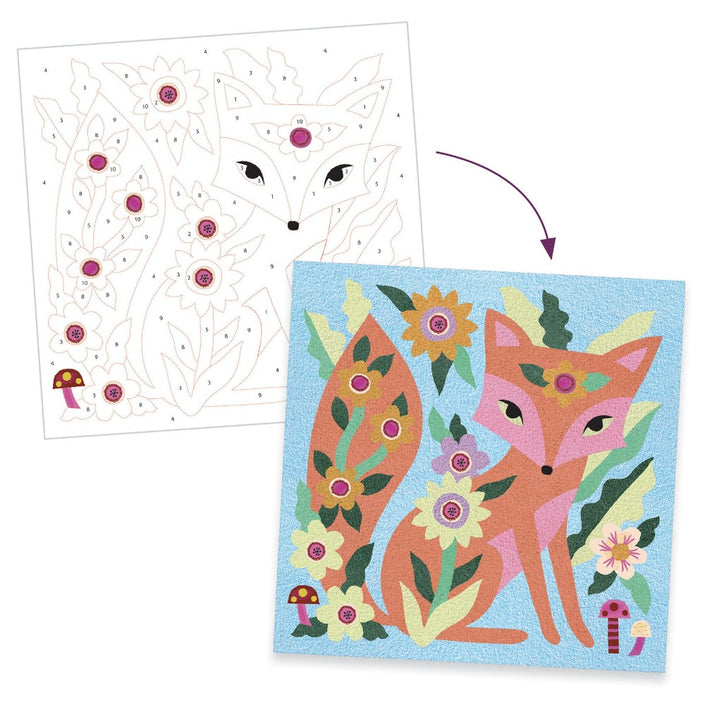 DJECO colored sand glow in the dark Garden 5-8 yrs+