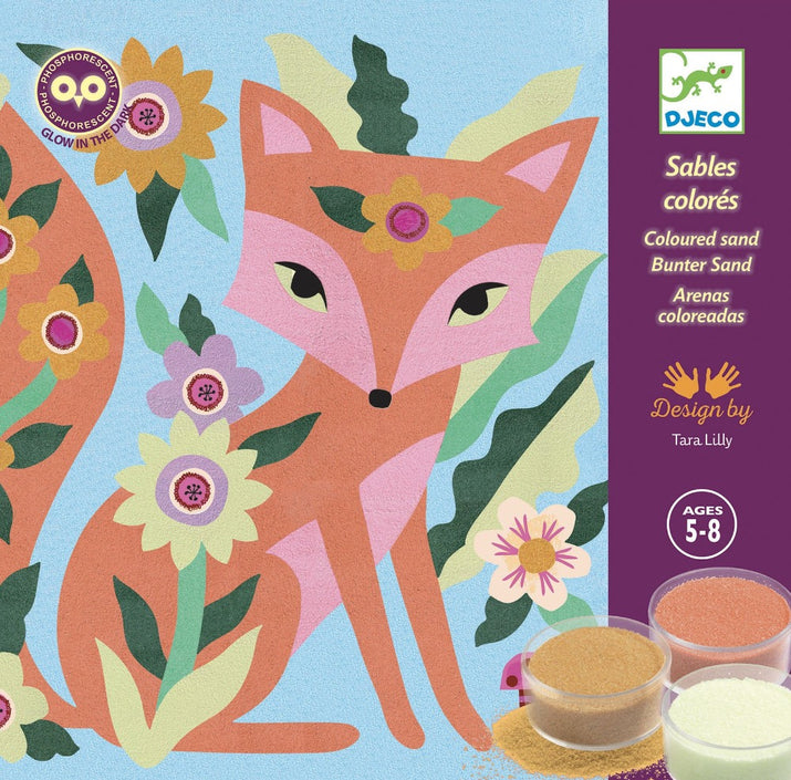 DJECO colored sand glow in the dark Garden 5-8 yrs+