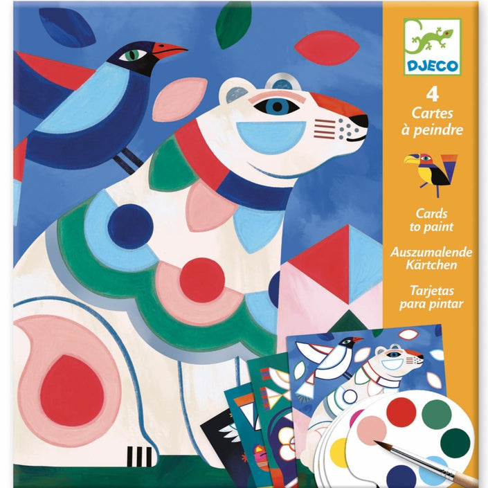 DJECO cards painting animals 6 yrs+