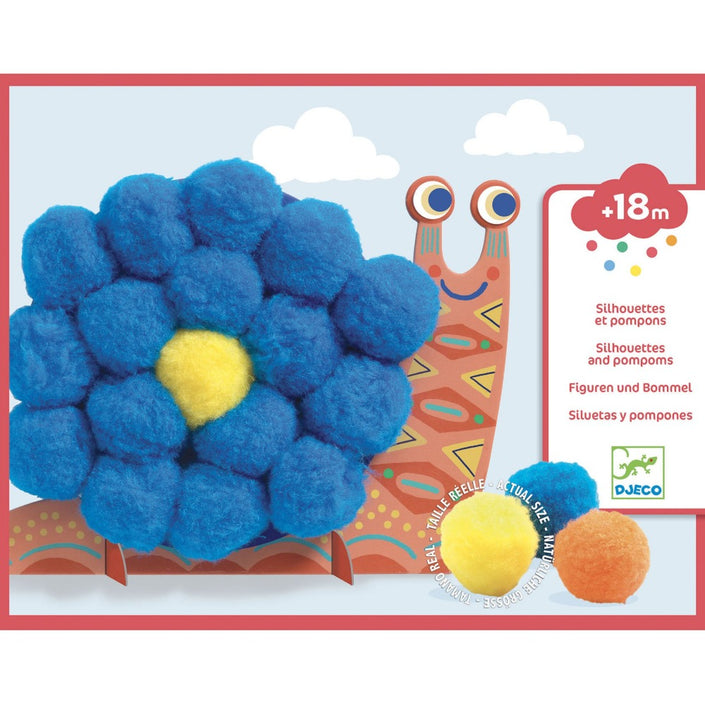 DJECO crafting with pompoms animals 18 months +