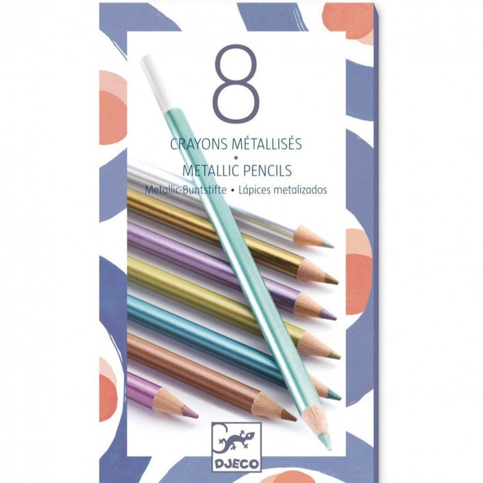 DJECO metallic colored pencils 8 pcs